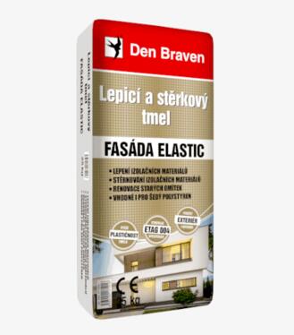 Den Braven Quartz fasáda Elastic lepiaci a stierkový tmel 25kg na xps,mv,eps
