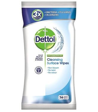 Dettol Antibakteriálne utierky na povrchy 36ks/bal.