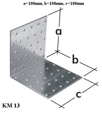 Domax KM13 Uholníková spojka 100x100x100x2mm