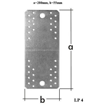 Domax LP4 Spojka plochá 280x55x2.5mm
