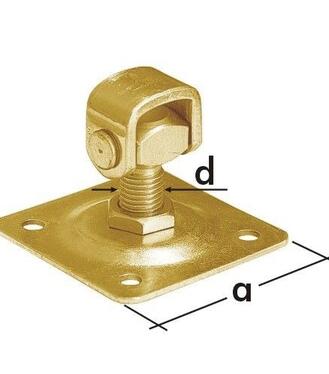 Domax ZRP20 Záves nastaviteľný na priskrutkovanie M20x100
