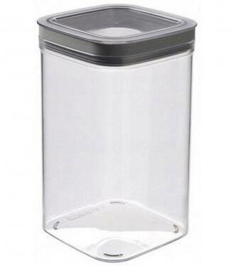 Dóza Curver® DRY CUBE, 2300 ml, transparentná/sivá, 118x118x245 mm