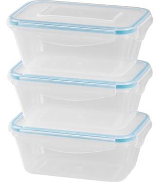 Dóza MagicHome Lunchbox set YH416 obdĺžniková 3ks 700ml 172x115x71mm