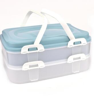 Dóza/box UH piknik 2 poschodová s úchytmi KLC