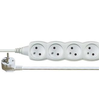 Emos Predlžovací prívod 4 zásuvky 5m, biely