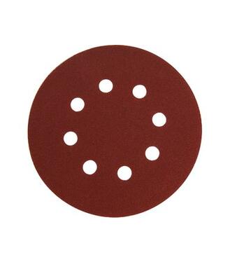 Extol Brúsny papier na suchý zips, priemer 125mm s otvormi, P60, 10ks