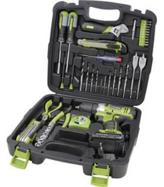 Extol Craft 422800 Sada náradia 46-dielna s 12V akumulátorovým skrutkovačom, 1x Li-ion 1,3Ah 422800