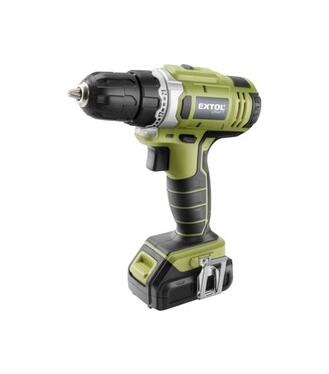 Extol Craft Skrutkovač AKU, 12V Li-ion, 1x akumulátor, 1300mAh, 18Nm, nabíjačka