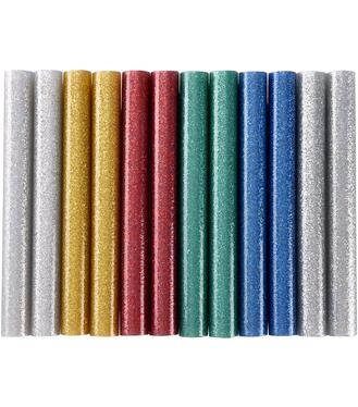 Extol Craft Tyčinky tavné farebné ligotavé 12ks/bal. pr.11mm dĺžka 100mm
