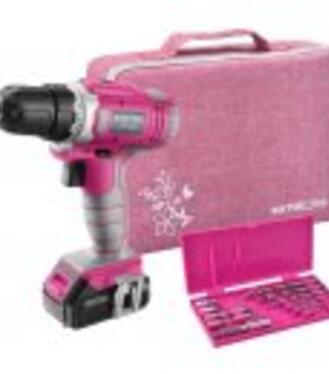 Extol Lady Skrutkovač akumulátorový ružový, 12V Li-ion, 1x akumulátor 1300mAh, 18Nm, 5h nabíjačka, ružový, 402401