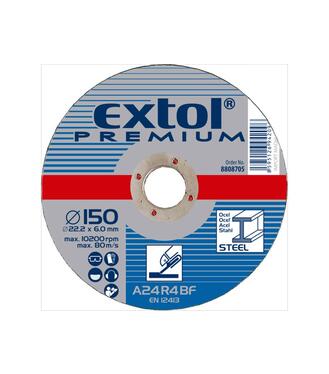 Extol Premium Kotúč brúsny na kov, 125x6,0x22,2mm