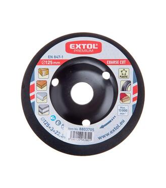Extol Premium Kotúč rašpľový hrubý, 125x3x22,2mm int.ozn.8803705