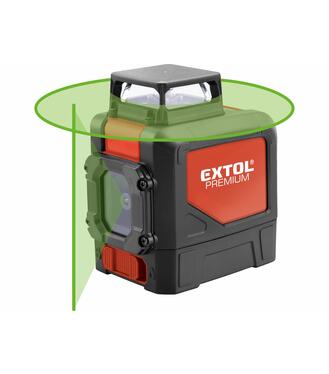 Extol Premium Laser zelený líniový krížový samonivelačný 8823307