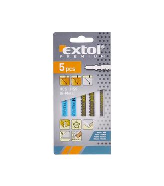 Extol Premium Sada plátkov do priamočiarej píly, 5ks/5typov, 8805100