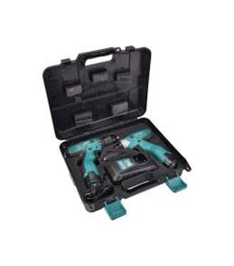 Extol Sada aku náradia v kufríku, 1x 8791151, 1x rázový uťahovák 120Nm, 2x Li-ion 14,4V 1,5Ah