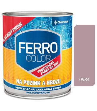 Ferro Color P0984 červenohnedá metalická - penetračná základná polyuretánová polomatná farba 0,3l