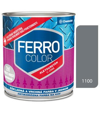 Ferro Color U2066 1100 šedá Pololesk - základná a vrchná farba na kov 2,5l
