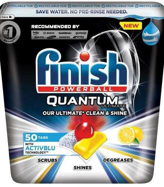 Finish Tablety do umývačky riadu Quantum Ultimate Lemon 50ks