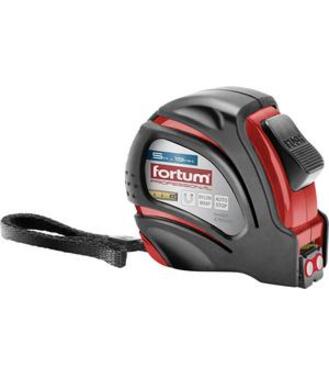 Fortum Meter zvinovací 7,5mx25mm, pogumovaný s magnetom, autostop, nylónová ochrana