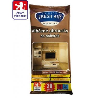 FRESH AIR Vlhčené utierky na nábytok 20ks