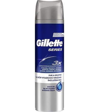 Gillette Mach 3 Gél na holenie pánsky Pure & Sensitiv 200ml