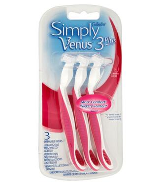 Gillette Simply Venus 3 Pink Žiletky jednorázové 3ks