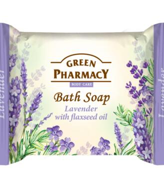 Green Pharmacy Mydlo s levanduľou s ľanovým olejom 100g