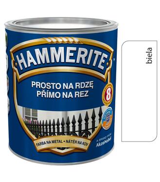 Hammerite Priamo na hrdzu, Hladký biely 2,5l