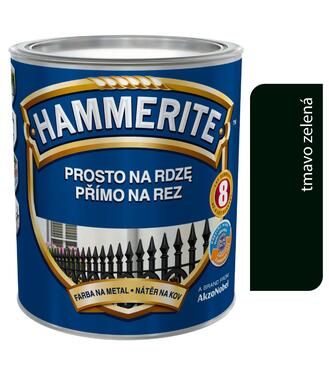 Hammerite Priamo na hrdzu, Hladký tmavozelený 0,25l