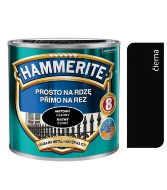 Hammerite priamo na hrdzu matný čierny 0,25L