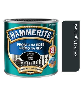 Hammerite priamo na hrdzu matný grafit 0,7L