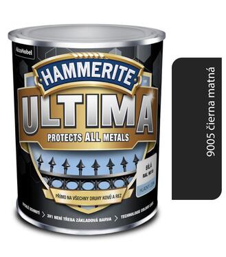 Hammerite Ultima 9005 čierna matt 0,75l
