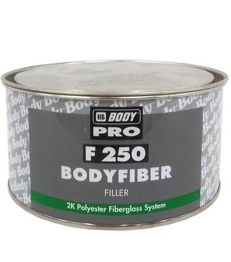 HB BodyFiber 250 + tužidlo - Dvojzložkový polyesterový tmel so skleným vláknom na veľké nerovnosti 1,5kg
