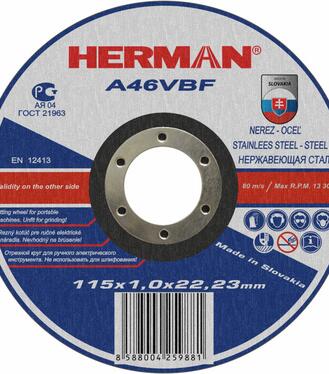 Herman RK A46VBF 125x1,0x22,23 nerez/oceľ*