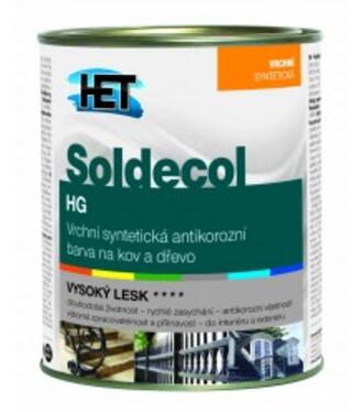 Het Soldecol HG 1100 šedý tmavý 0,75l - syntetická lesklá farba