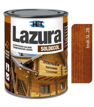 Het Soldecol lazúra SL28 teak - Tenkovrstvá lazúra 0,75l