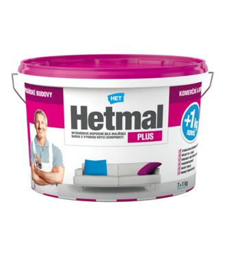 Hetmal Plus - Biela interiérová farba 7kg+1kg zdarma