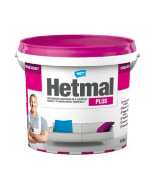 Hetmal Plus - Interiérová biela farba 1,5kg