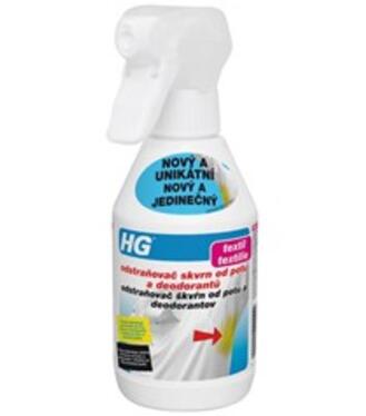 HG Odstraňovač škvŕn od potu a deodorantov v spreji 250ml
