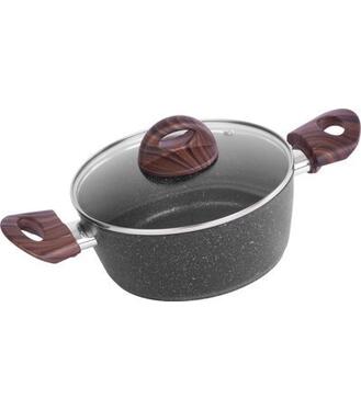 Hrniec MagicHome Black Marble Line 20cm, 2,2l s pokrievkou