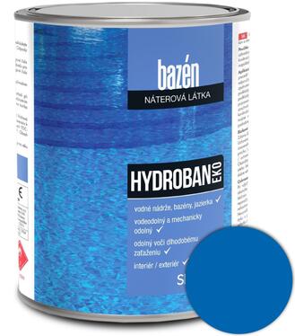 Hydroban Modrá 0420 EKO - Syntetická náterová hmota na bazény 4kg