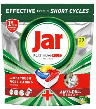 Jar Platinum Plus All in 1 Tablety do umývačky riadu Yellow 29ks
