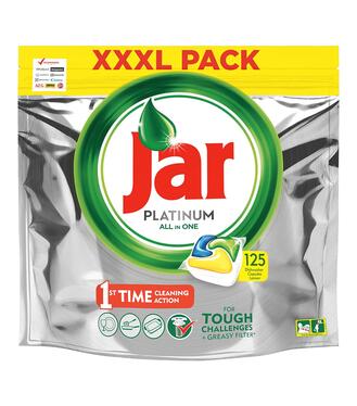 Jar Tablety do umývačky riadu Platinum Yellow 125ks