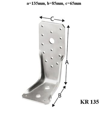 KE135 L faz uholnik