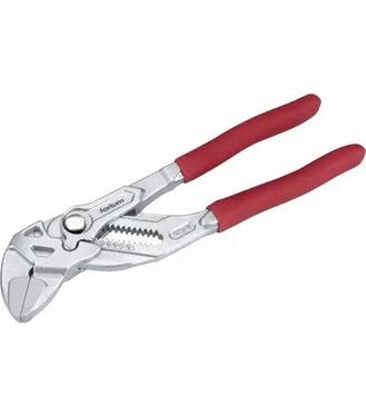 Kliešťový kľúč s hladkými čeľusťami, 180mm, CrV, poniklovaný, FORTUM