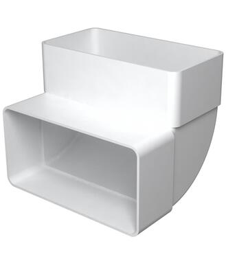 Koleno vertikálne 220x55/90° pre ploché potrubie