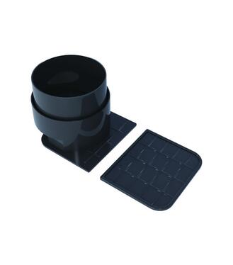 Komplet ku žlabu 130/90 KIT(1xkoncovka, 1xodtok bočný s ukončením)