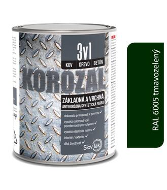 Korozal 3v1 RAL 6005 tmavolozelený 0,75l