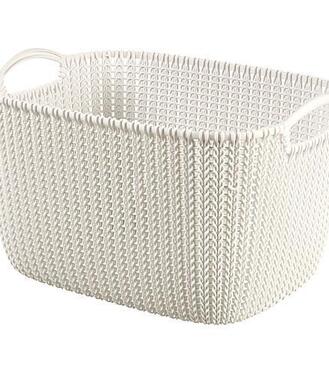Košík Curver Knit 3670 krémový 40x30x23cm 19l