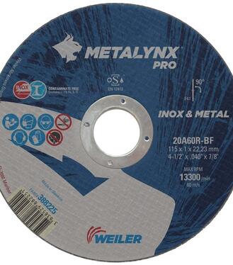 Kotúč rezný nerez/oceľ METALYNX 125x1,0x22,2mm